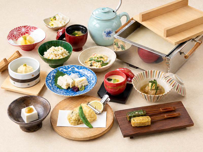 【福まめ膳】【平日ランチ限定】出来立ての豆腐を味わう豆づくし膳 全12品