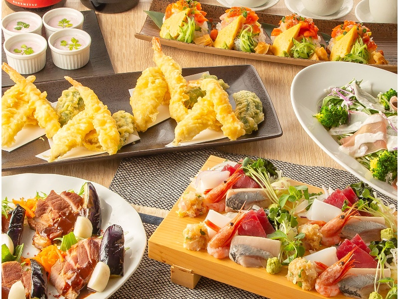《個室確約》【厳選コース】全9品 2時間飲放題付 5830円⇒5300円（税込）