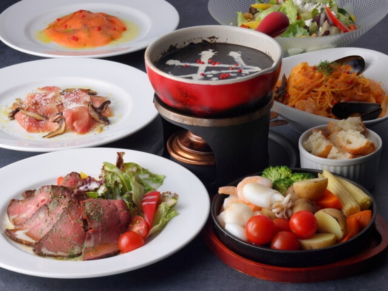 【２時間飲み放題付き】棲家名物＜漆黒のチーズフォンデュ＞Bプラン（全７品）