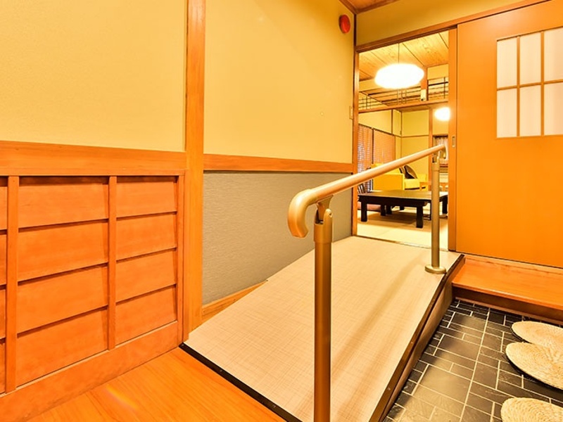 スロープ付
車椅子のままお部屋へ入ることが出来ます。