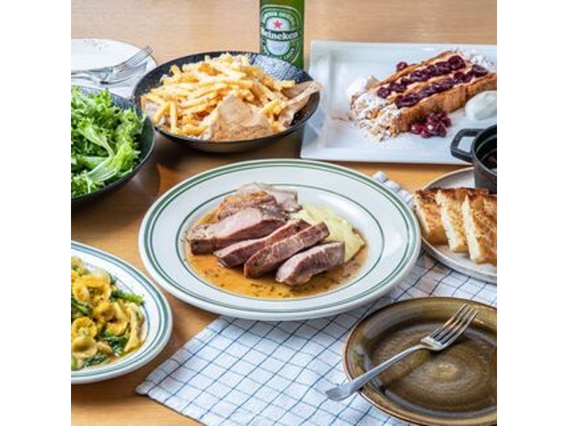 【2時間飲み放題!!】超お得な大皿プランカジュアルコース　ローストポーク・旬のパスタ等
