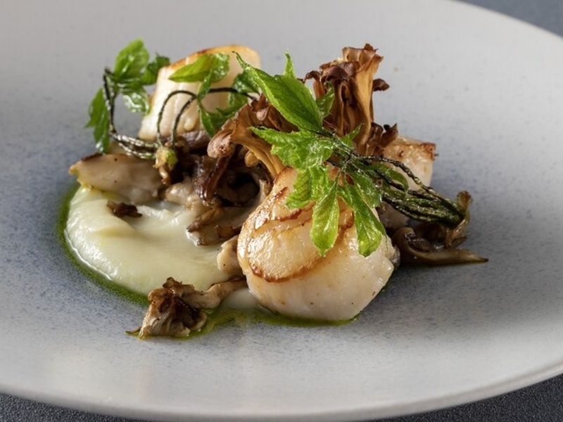 ホタテのソテー パセリソース