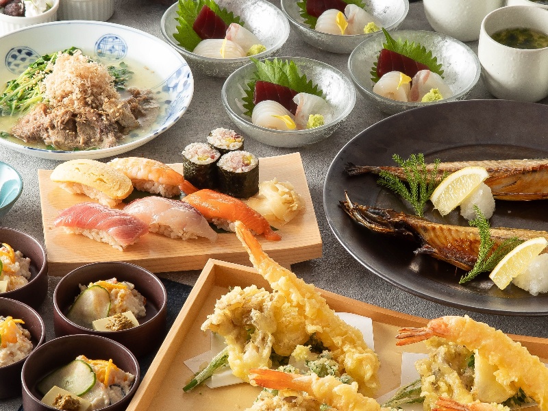 【あおいコース】全9品 2時間飲放題付 6380円⇒5800円（税込）